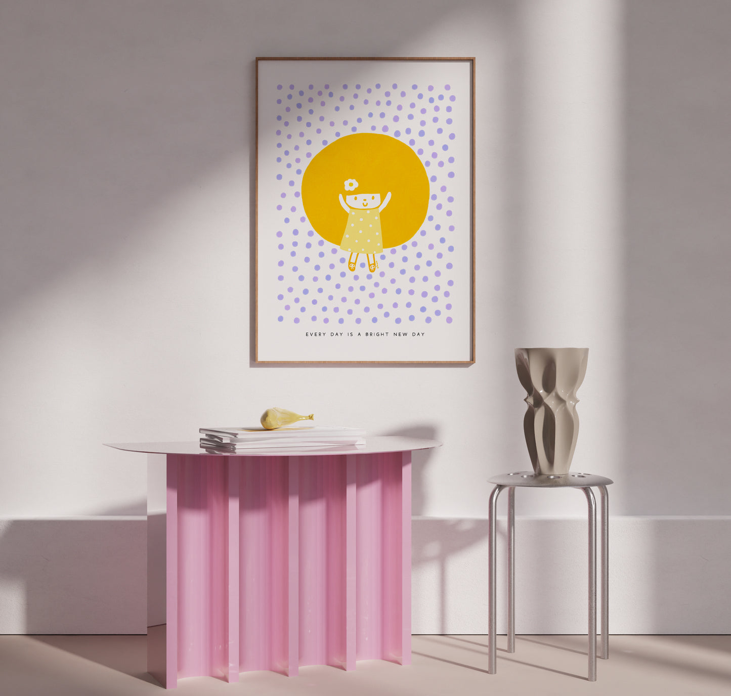 Every Day is a Bright New Day Poster | Inspirational and Cheerful Art
