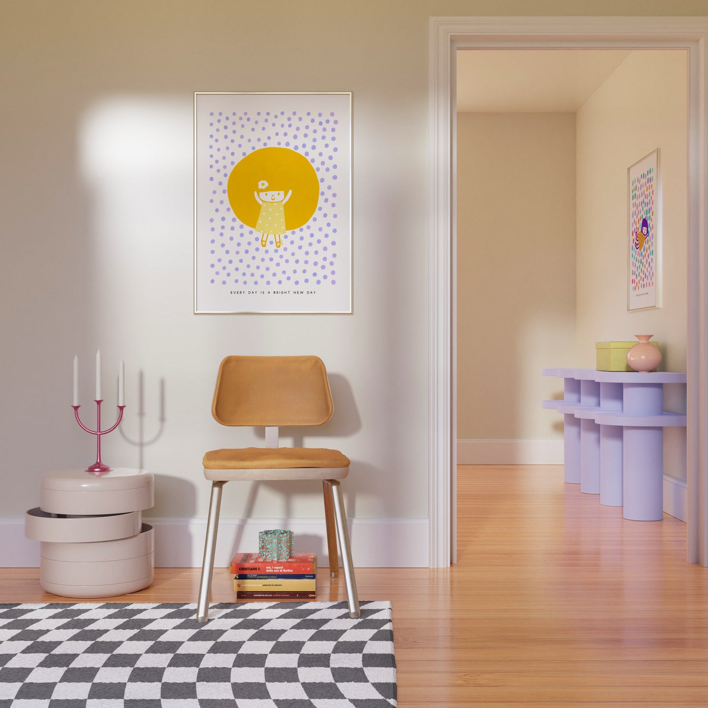 Every Day is a Bright New Day Poster | Inspirational and Cheerful Art