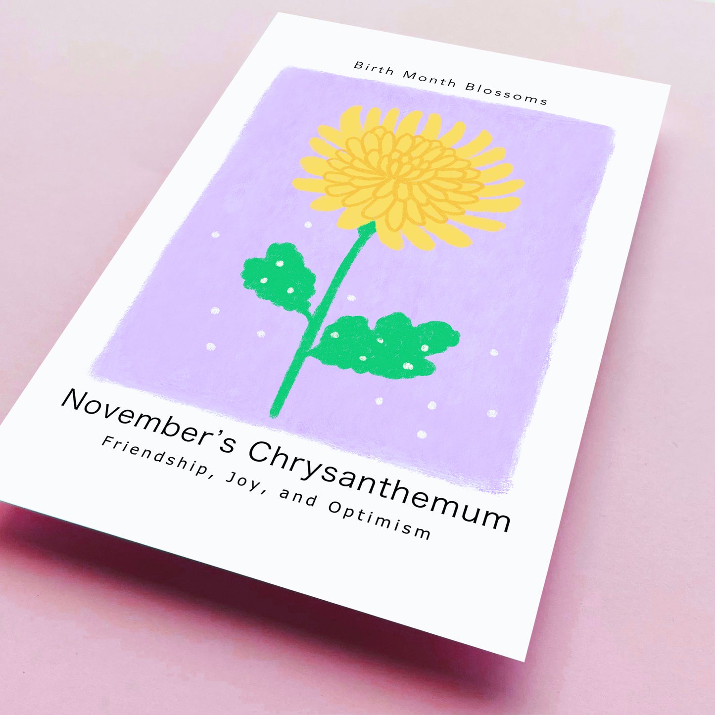 November's Chrysanthemum - Postcard