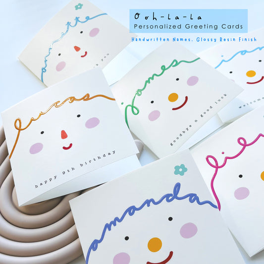 Ooh-La-La Personalized Greeting Card
