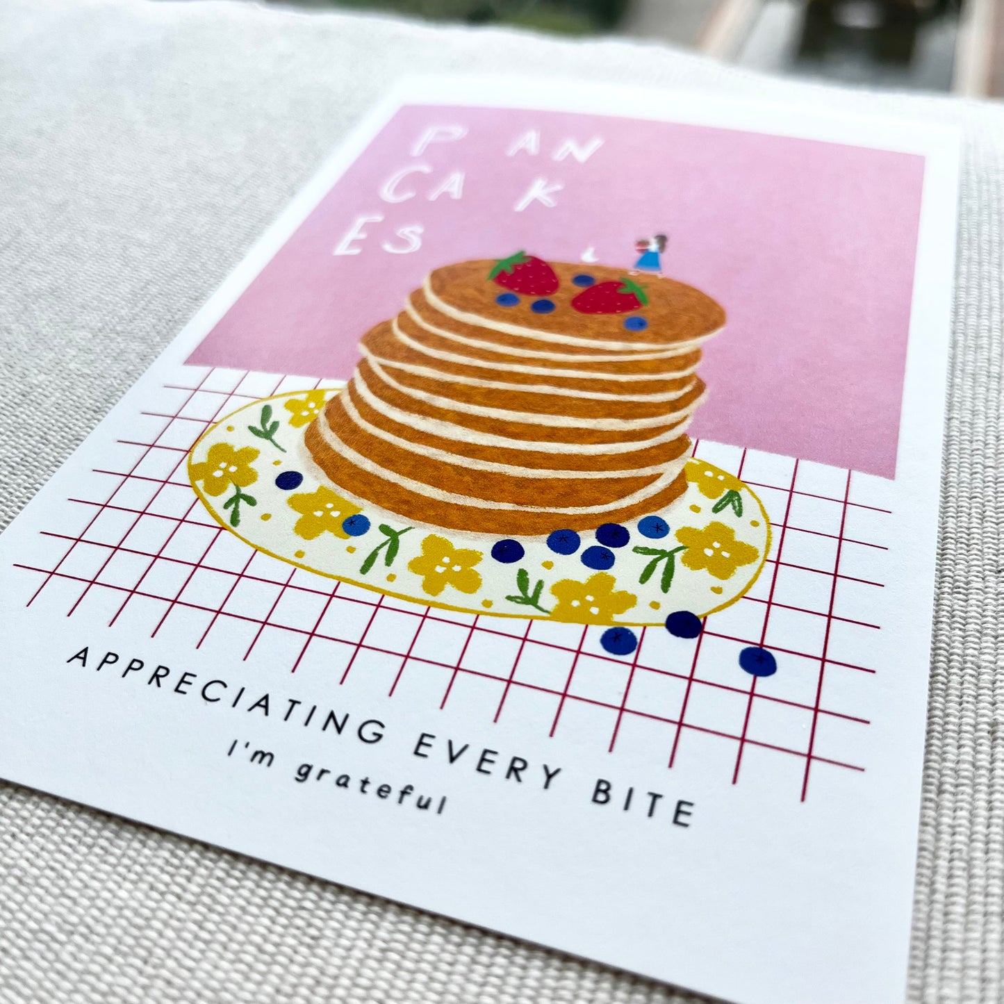 Thankful Table - Pancakes Postcard