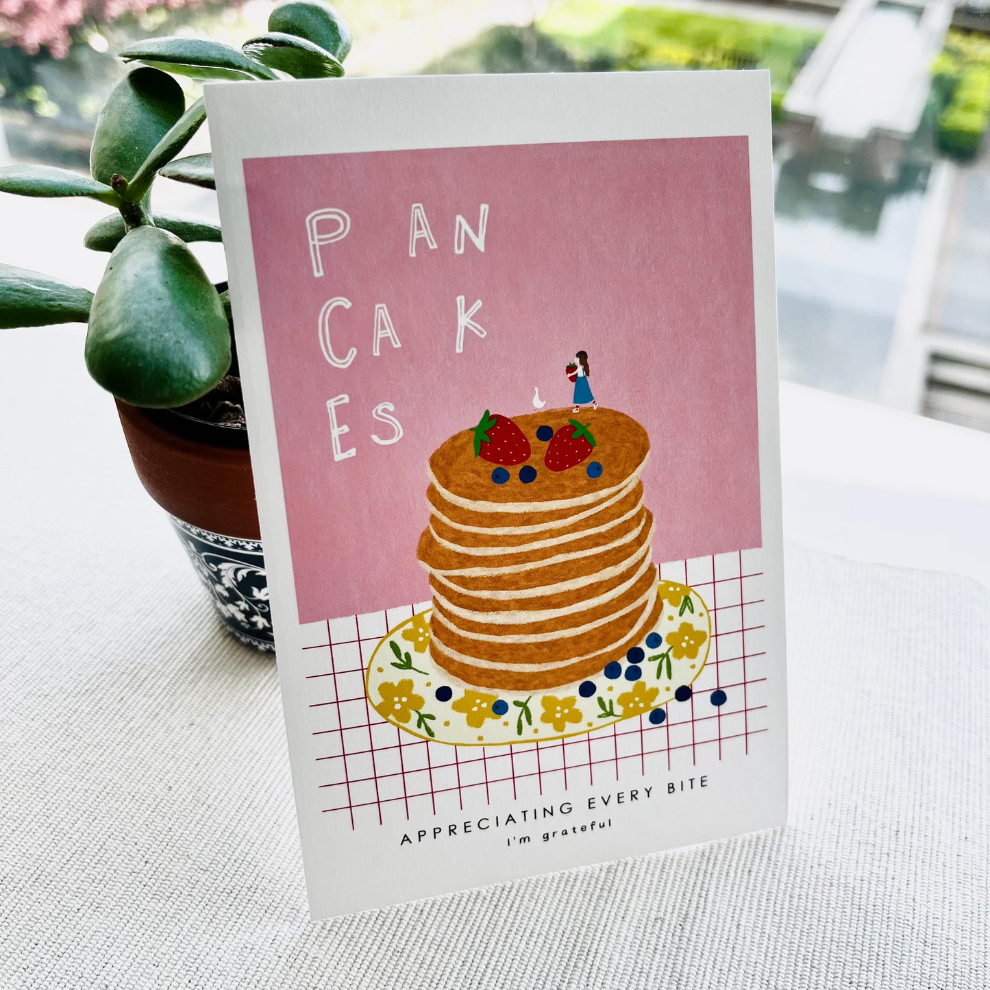 Thankful Table - Pancakes Postcard