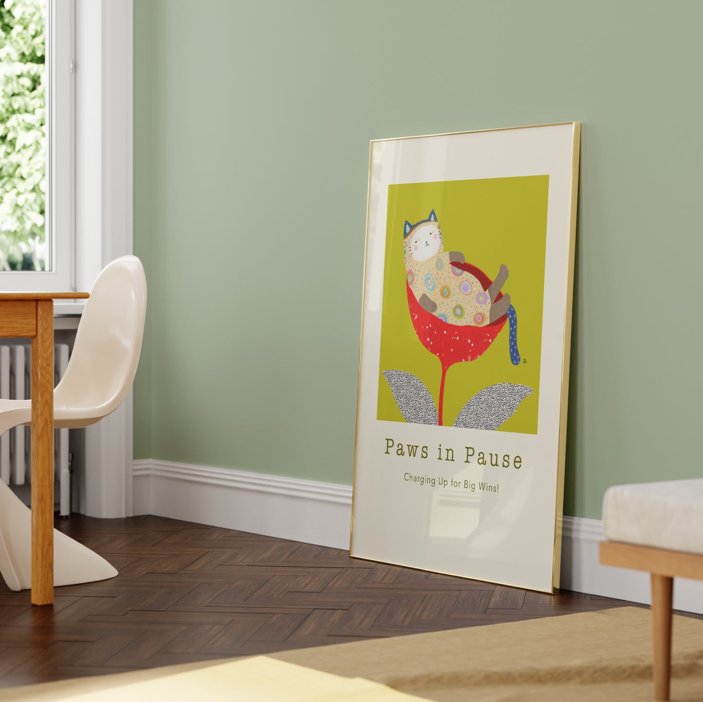 Paws in Pause - Portrait Poster