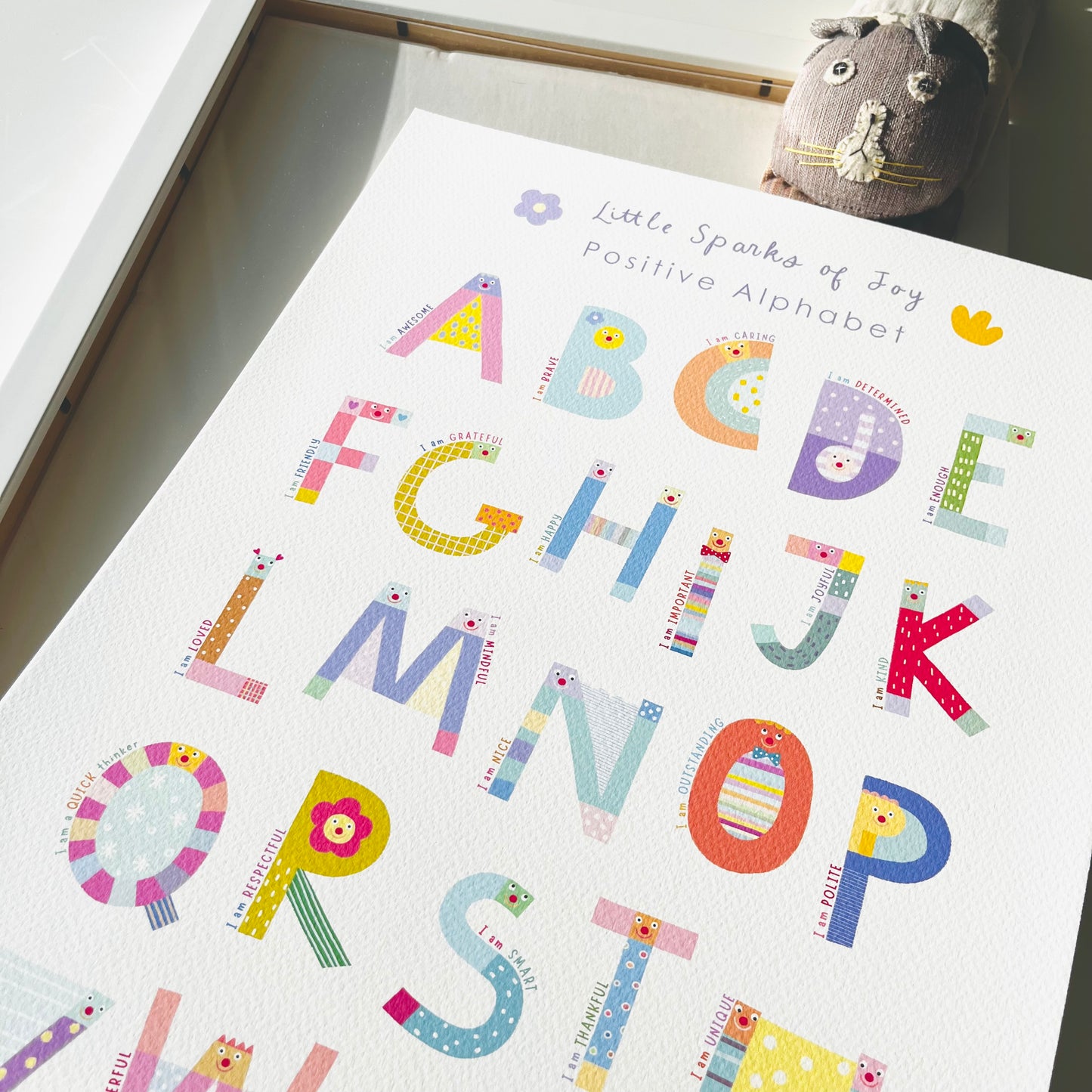 Little Sparks of Joy Collection - Positive Alphabet Poster
