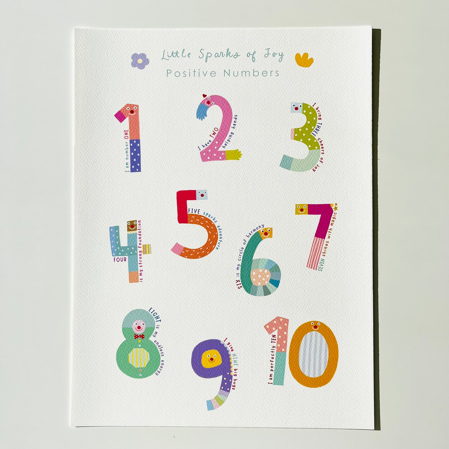 Little Sparks of Joy Collection - Positive Numbers Poster