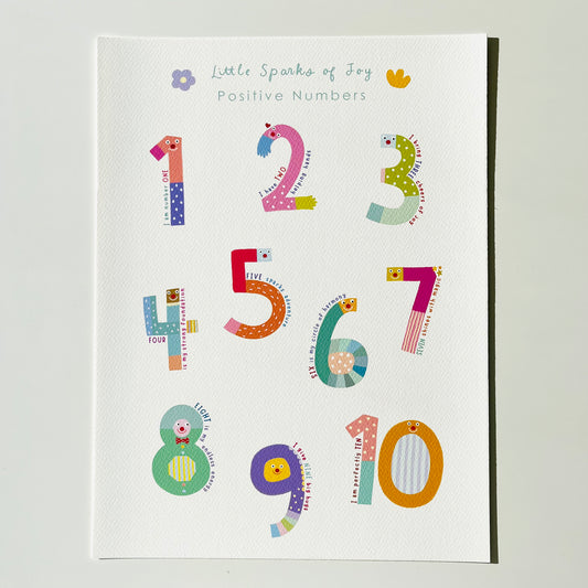 Little Sparks of Joy Collection - Positive Numbers Poster