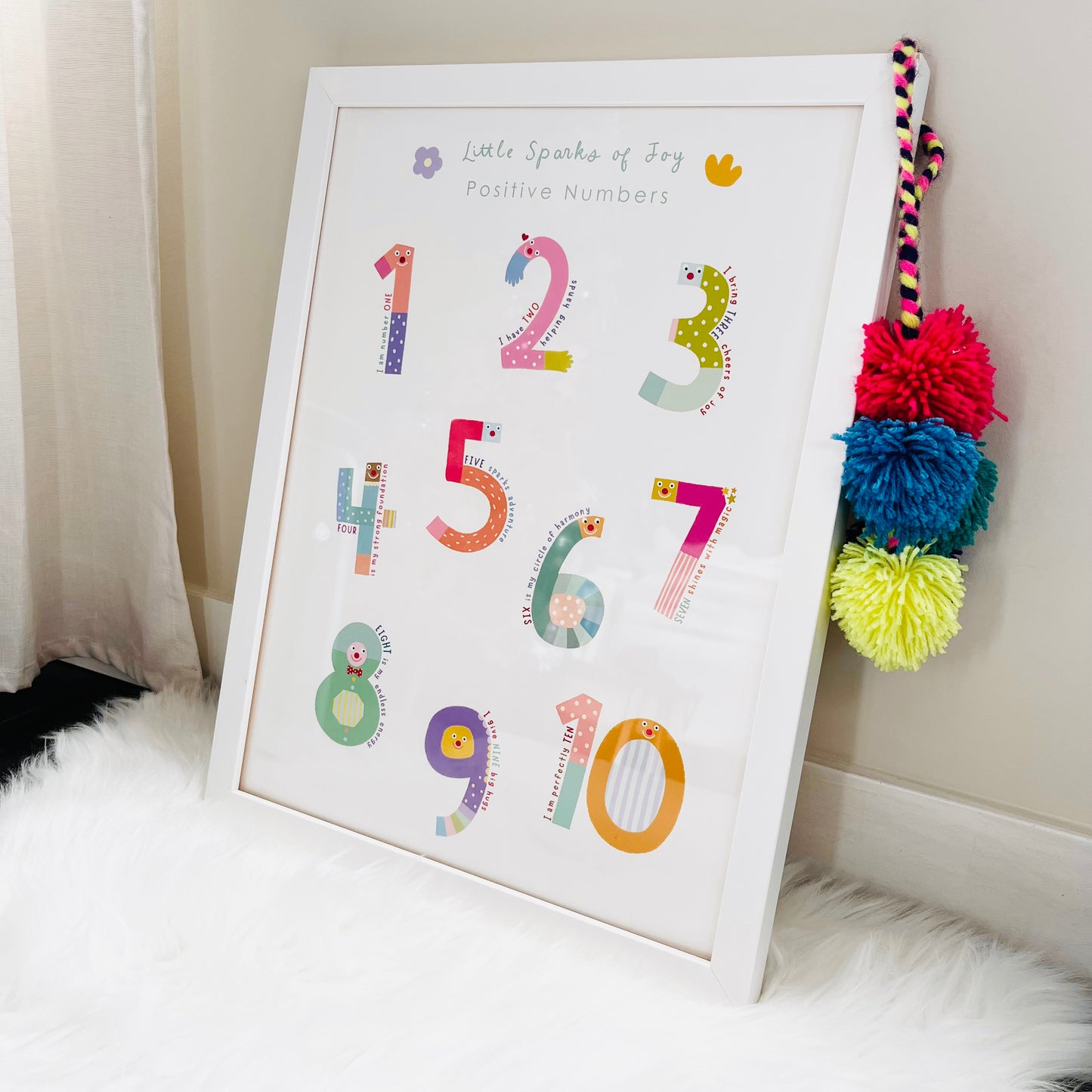 Little Sparks of Joy Collection - Positive Numbers Poster