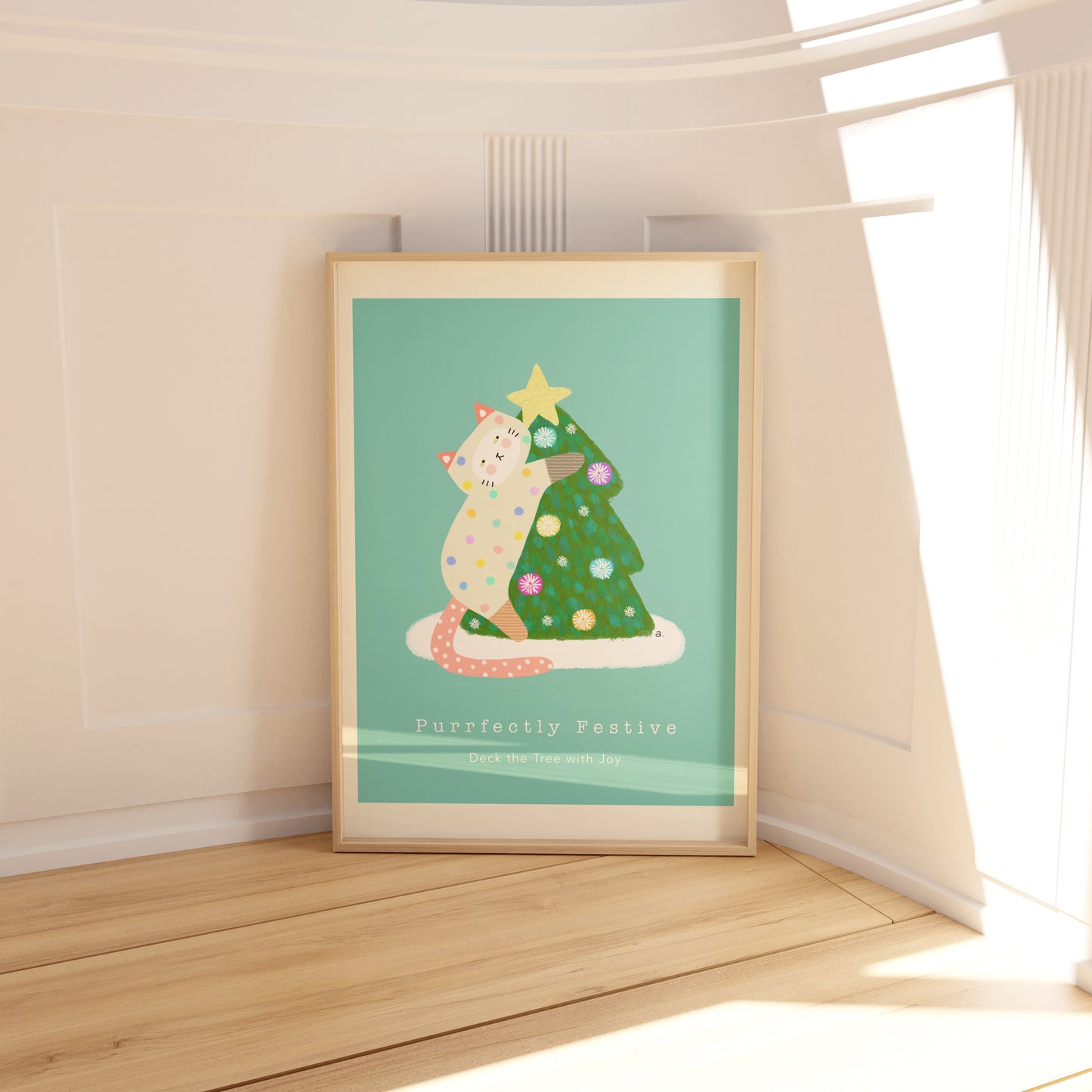 Purrfectly Festive Poster - Little Me Christmas Collection