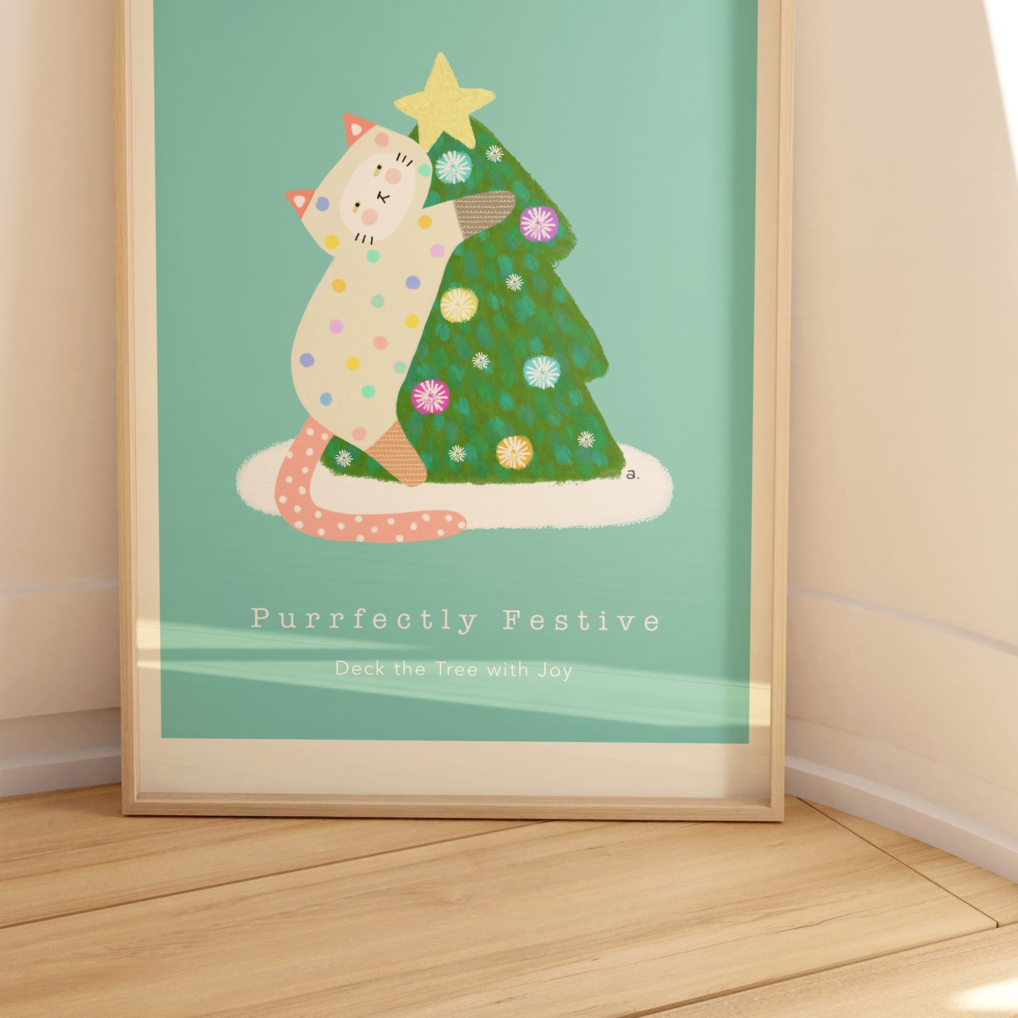 Purrfectly Festive Poster - Little Me Christmas Collection