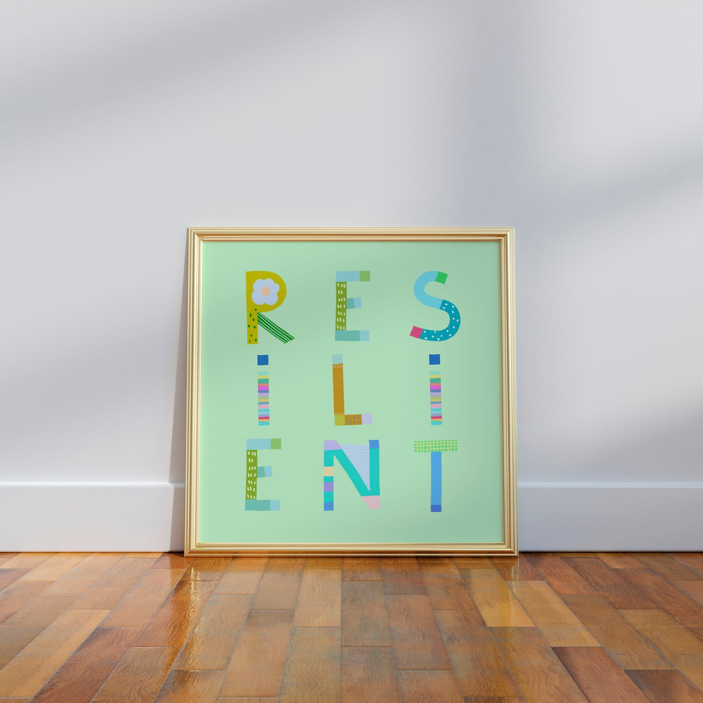Resilient Poster (Light Mint) – Pick Pop Prints