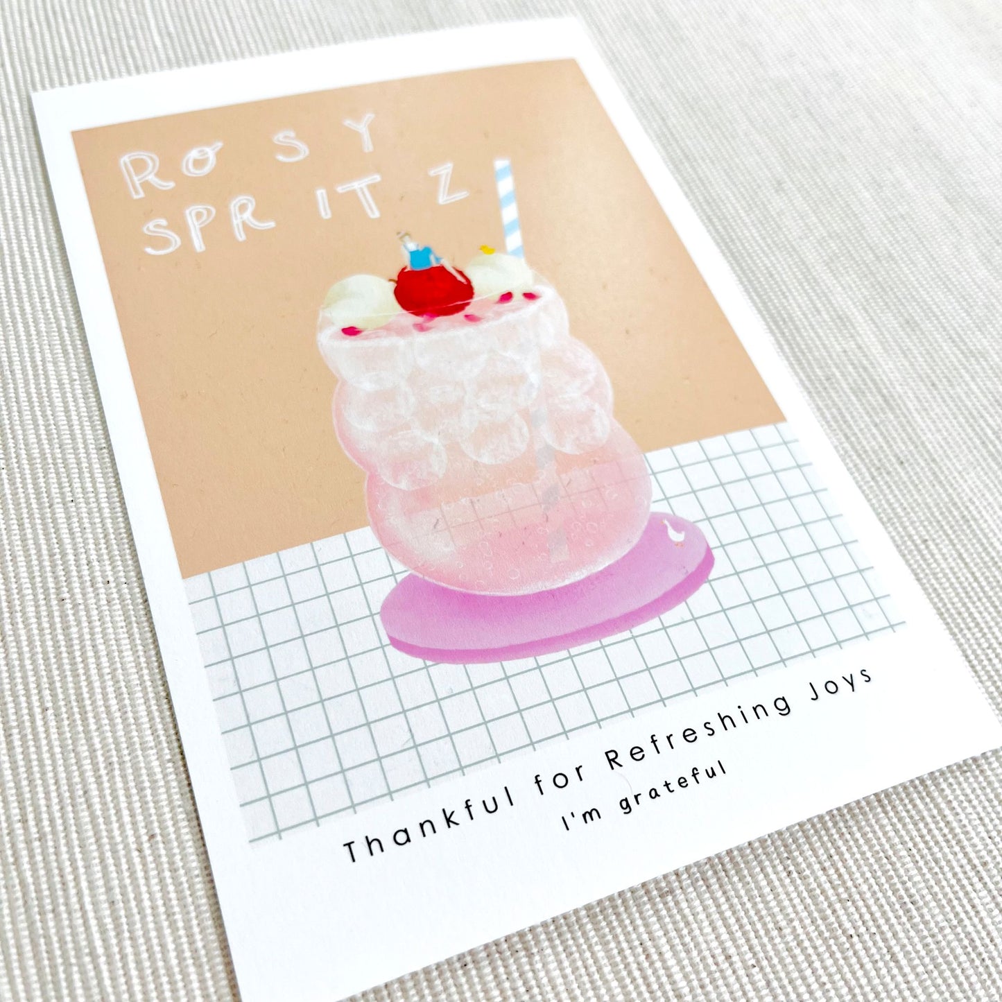 Rosy Spritz – Thankful Table Postcard