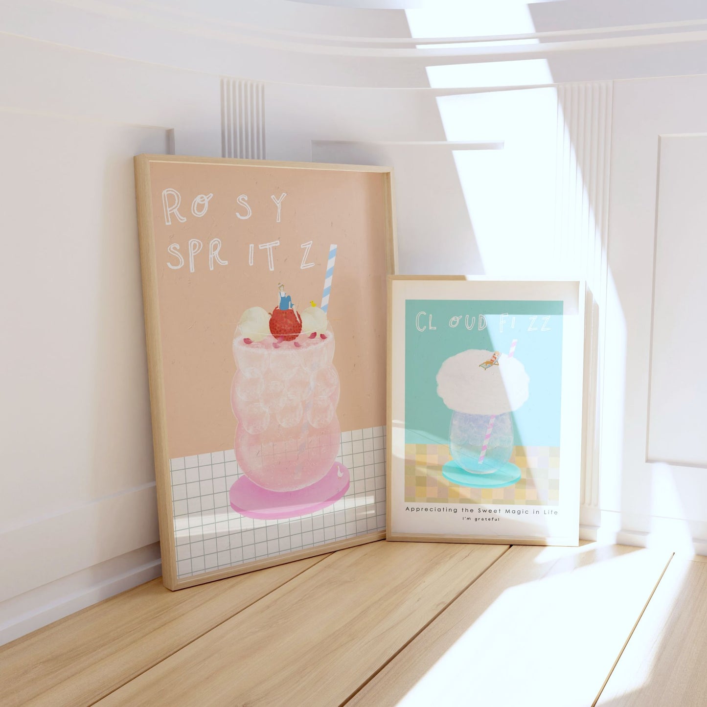 Rosy Spritz Poster Minimal Style Mockup Image 03
