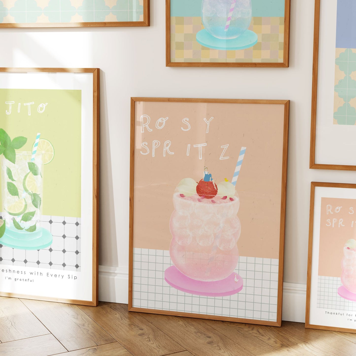 Rosy Spritz Poster Minimal Style Mockup Image 04