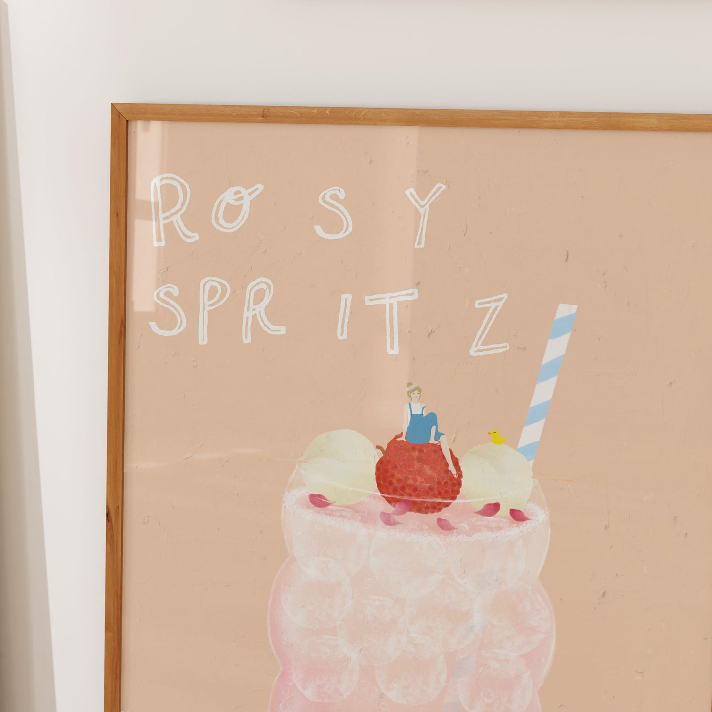 Rosy Spritz Poster Minimal Style Mockup Image 05