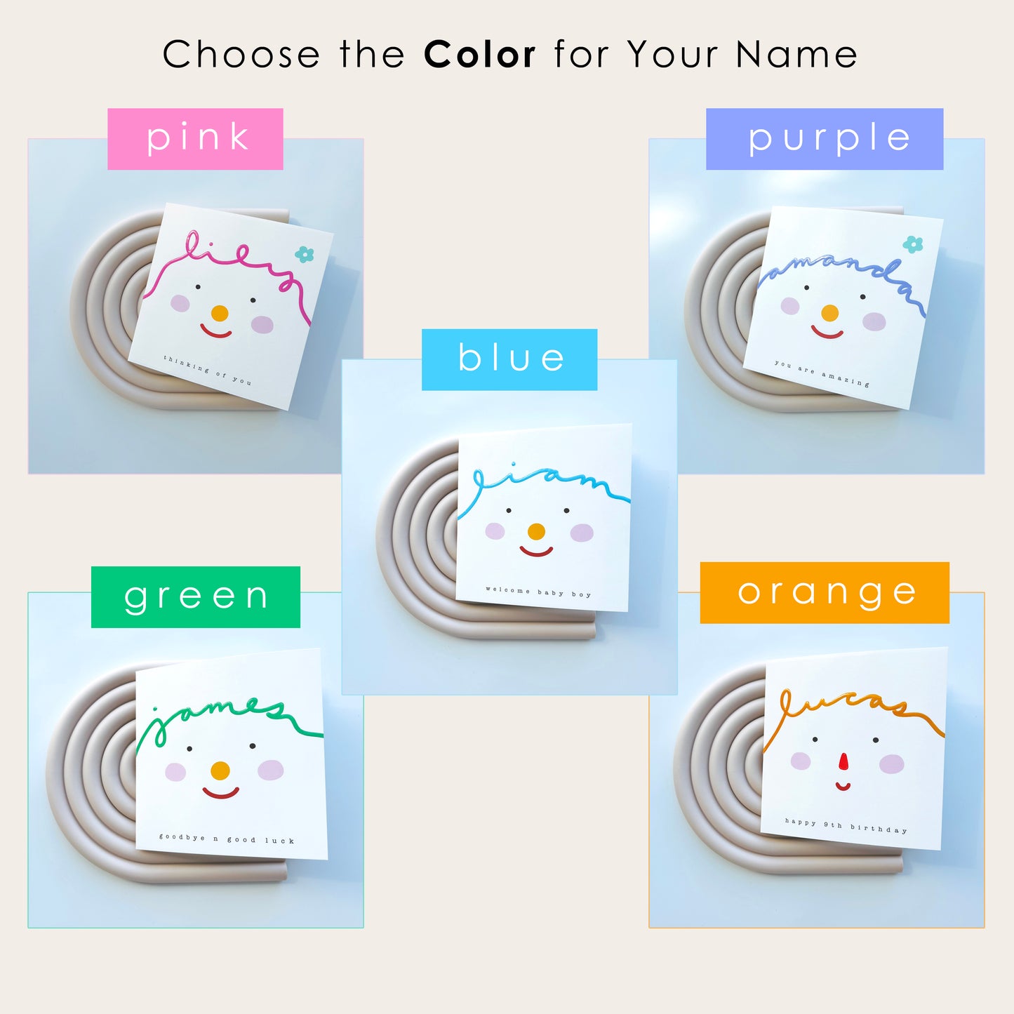 Ooh-La-La Personalized Greeting Card