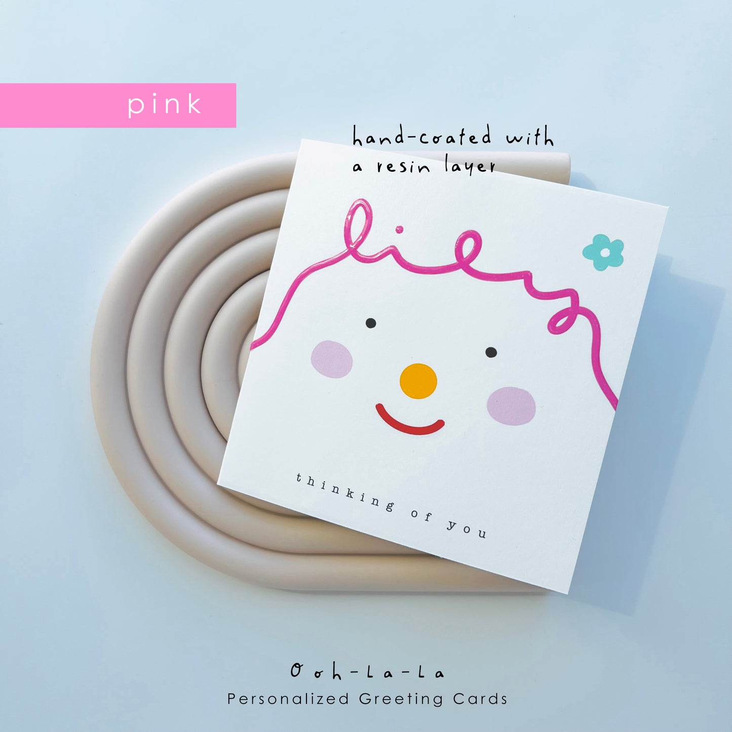 Ooh-La-La Personalized Greeting Card