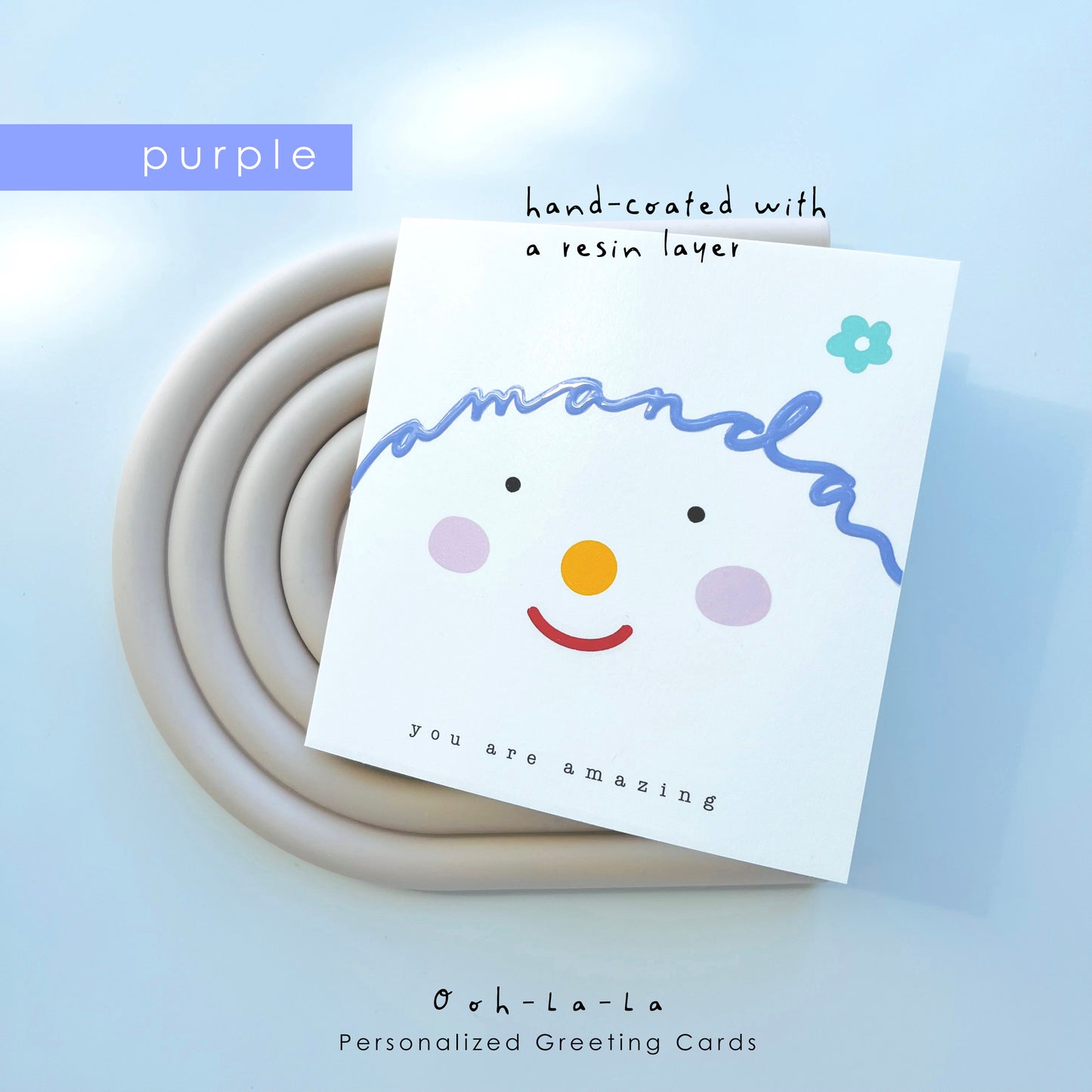 Ooh-La-La Personalized Greeting Card