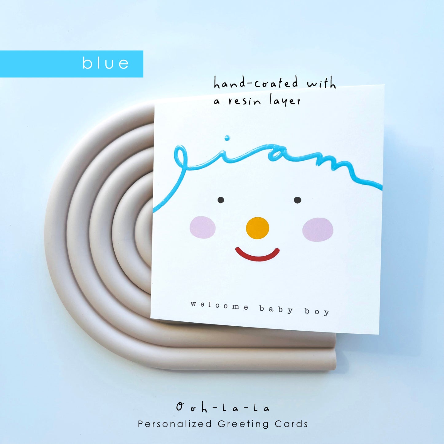Ooh-La-La Personalized Greeting Card