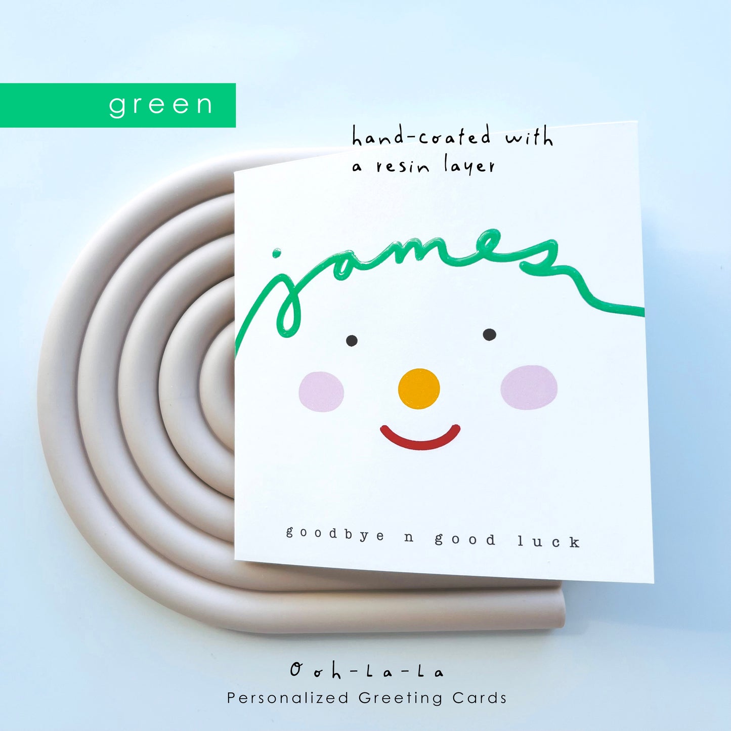 Ooh-La-La Personalized Greeting Card
