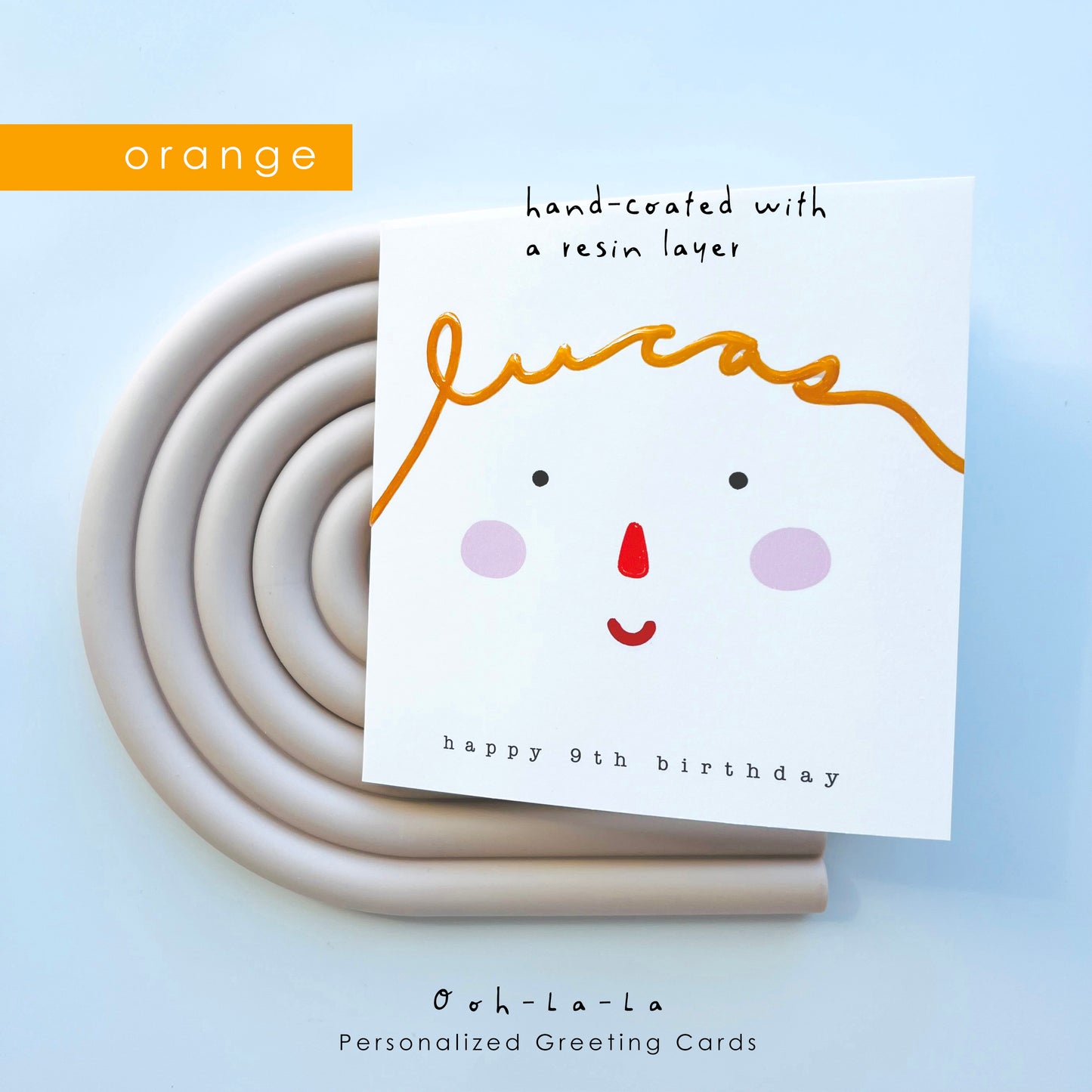 Ooh-La-La Personalized Greeting Card