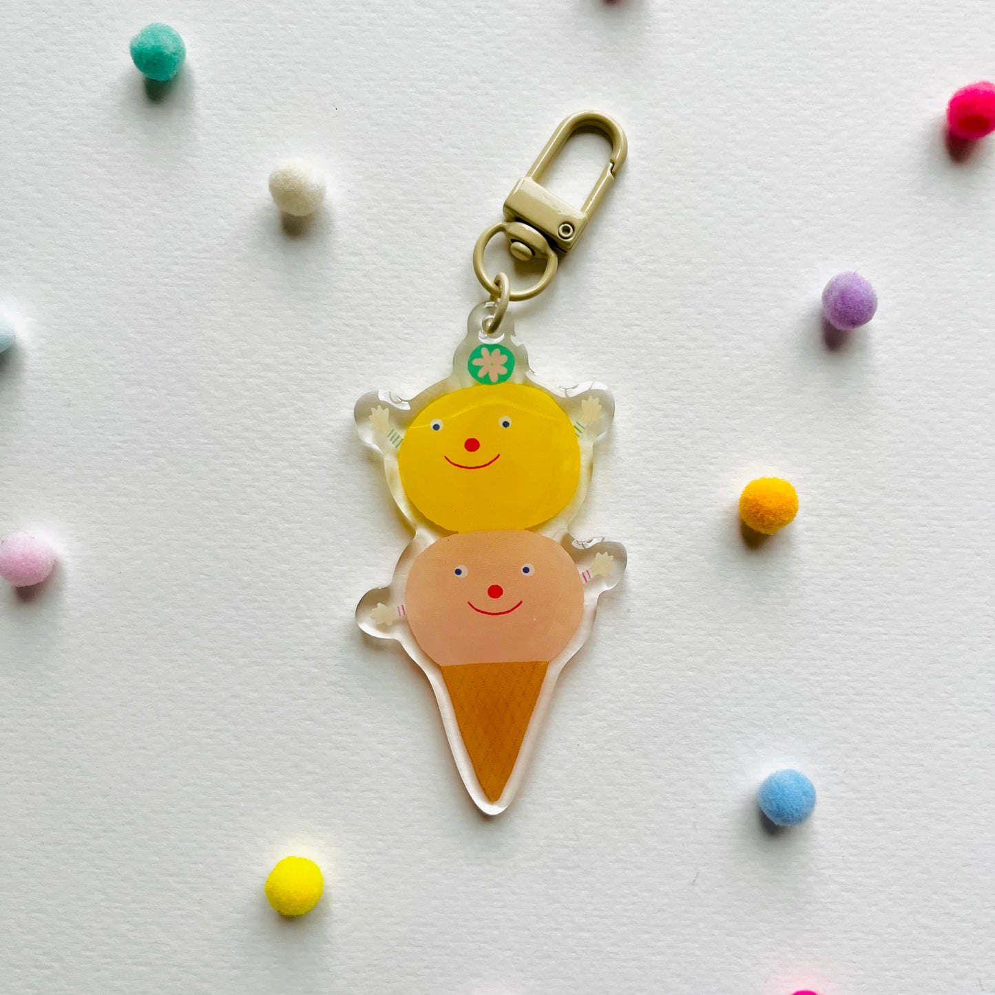 Sunny Double Scoop – haPPy scOOp Keychain