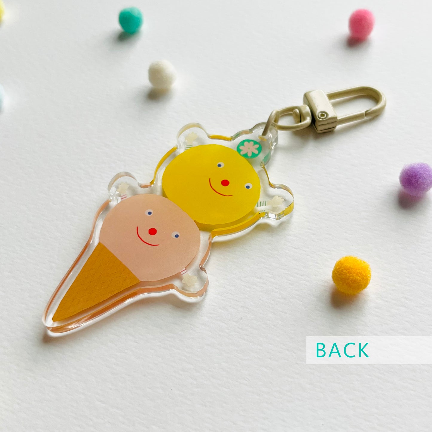 Sunny Double Scoop – haPPy scOOp Keychain