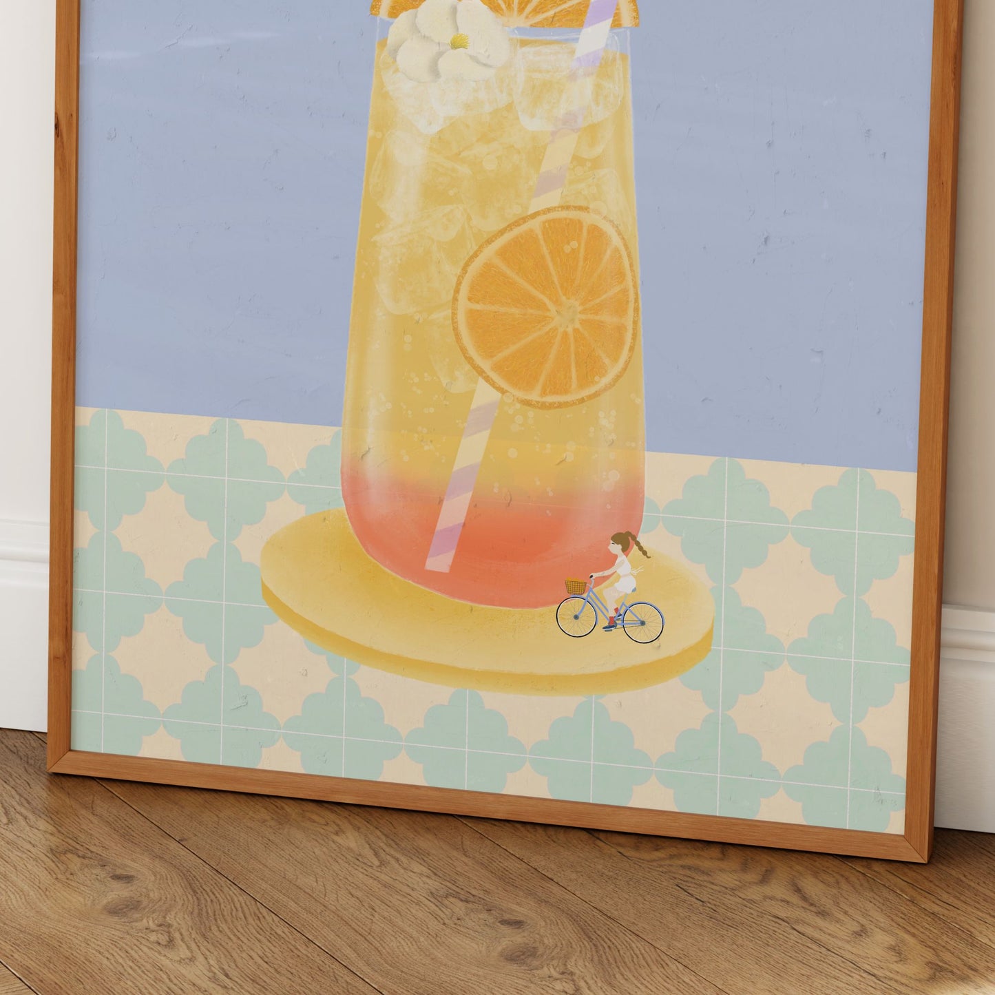 Sunrise Fizz Poster Minimal Style Mockup Image 05