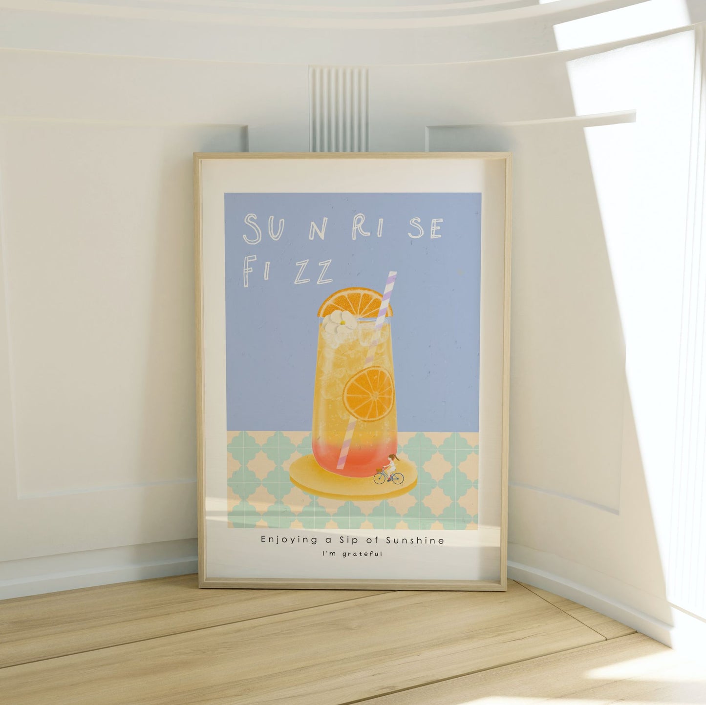 Sunrise Fizz Poster Mockup Image 01