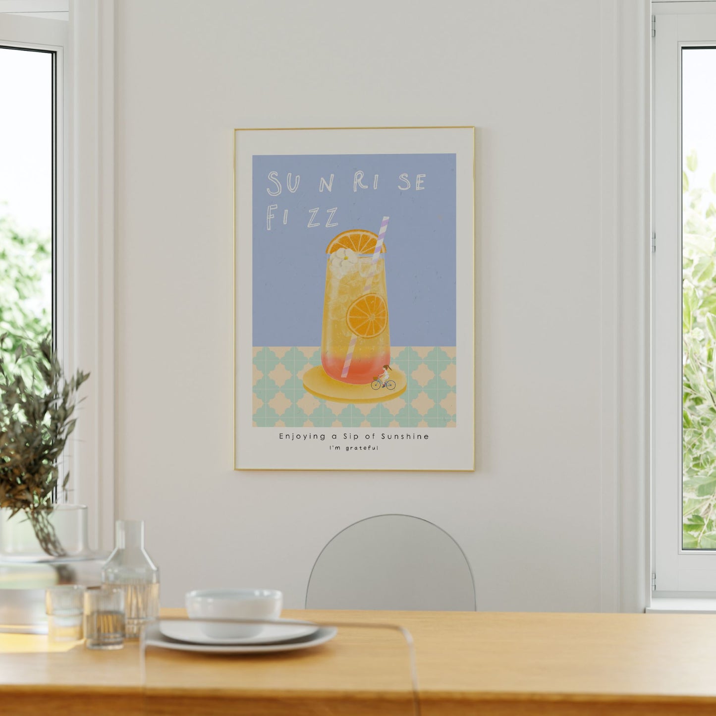 Sunrise Fizz Poster Mockup Image 02