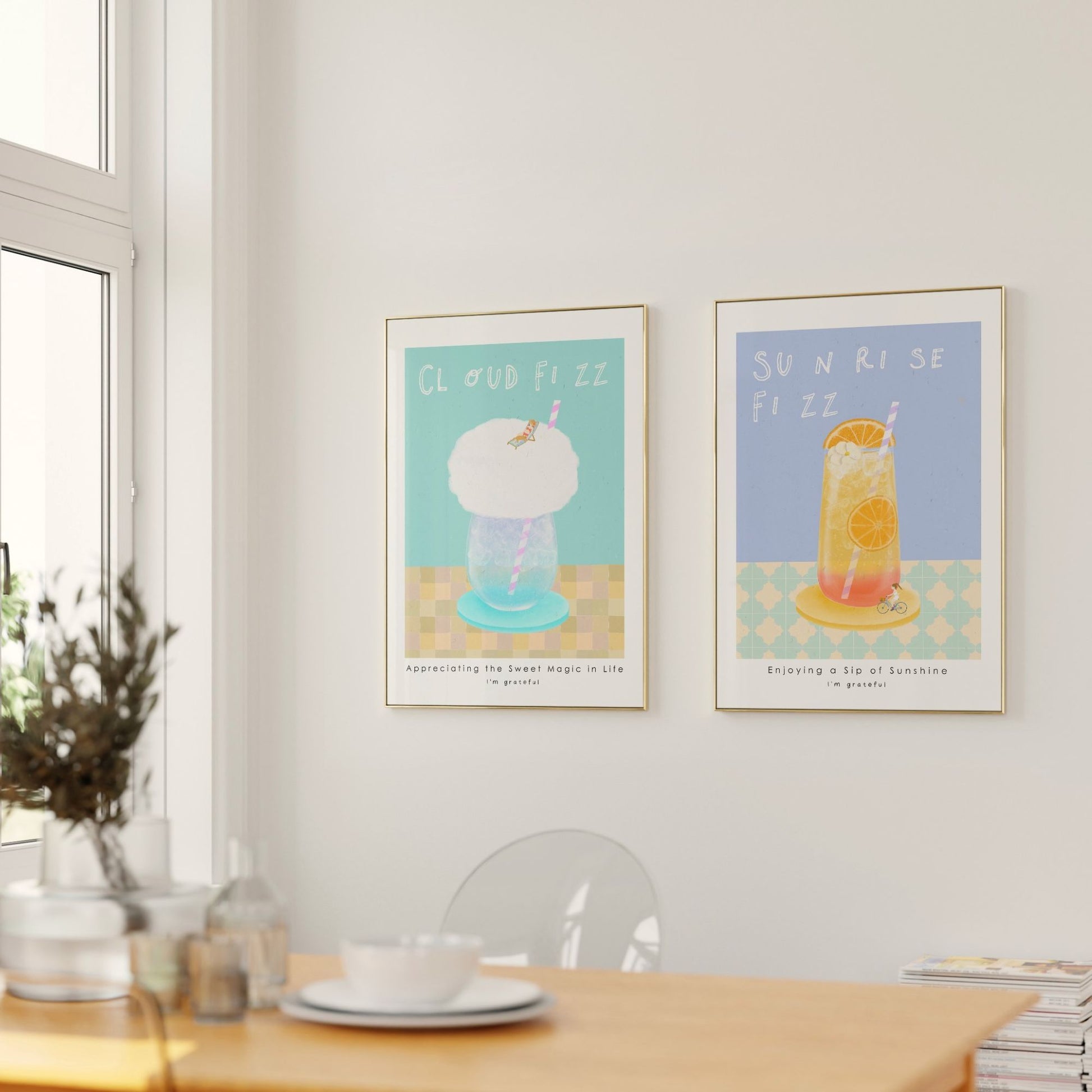 Sunrise Fizz Poster Mockup Image 03