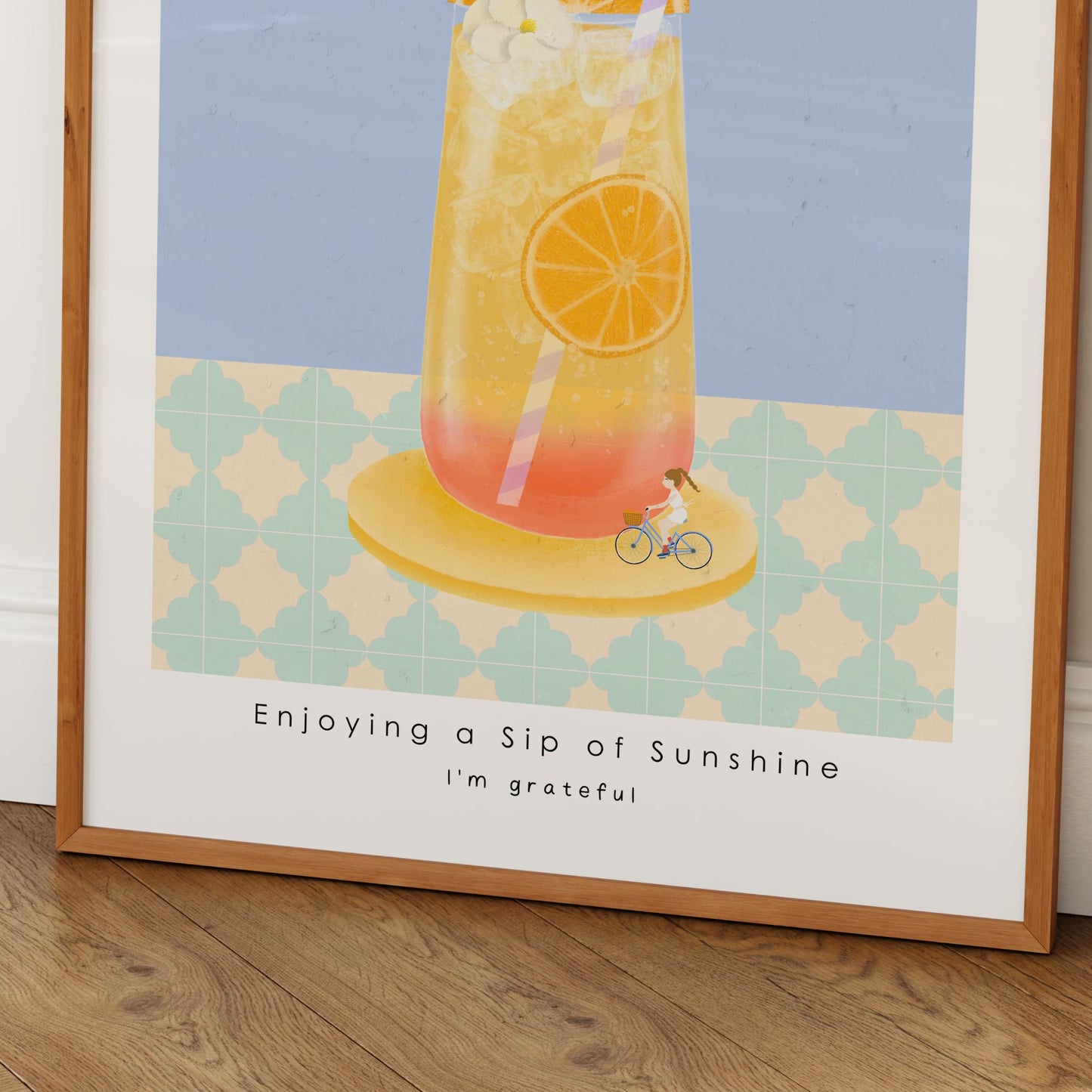 Sunrise Fizz Poster Mockup Image 05