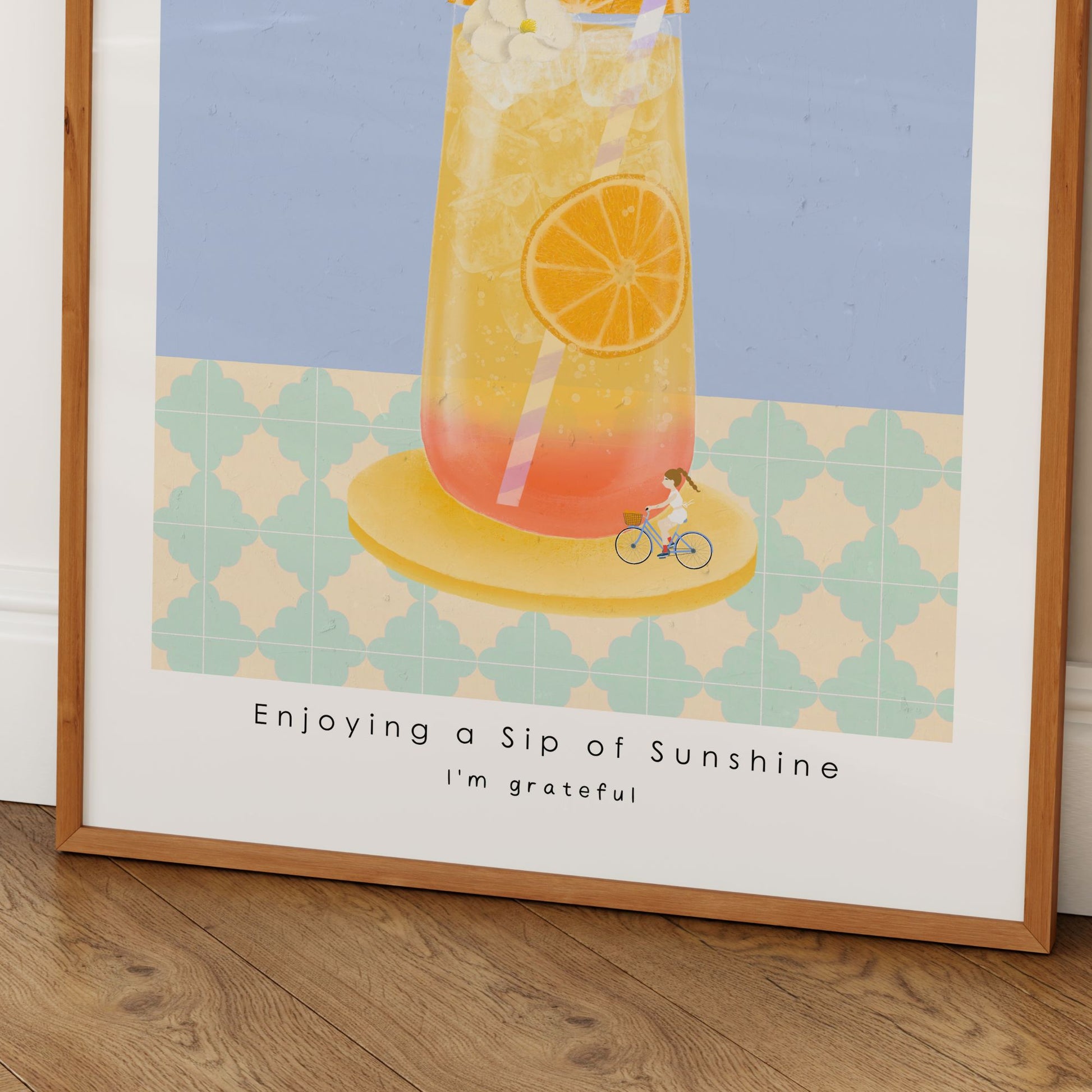 Sunrise Fizz Poster Mockup Image 05