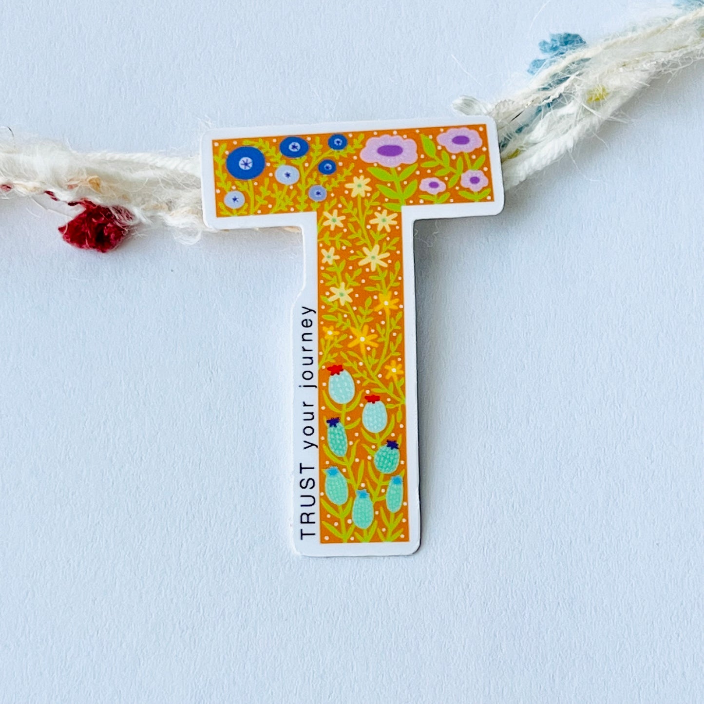 Letter T Sticker - TRUST your journey