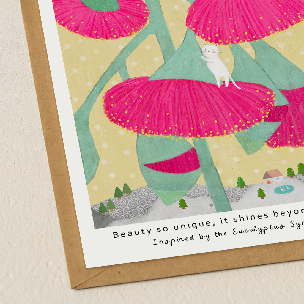 The Rare Bloom-Eucalyptus Synandra Postcard 03