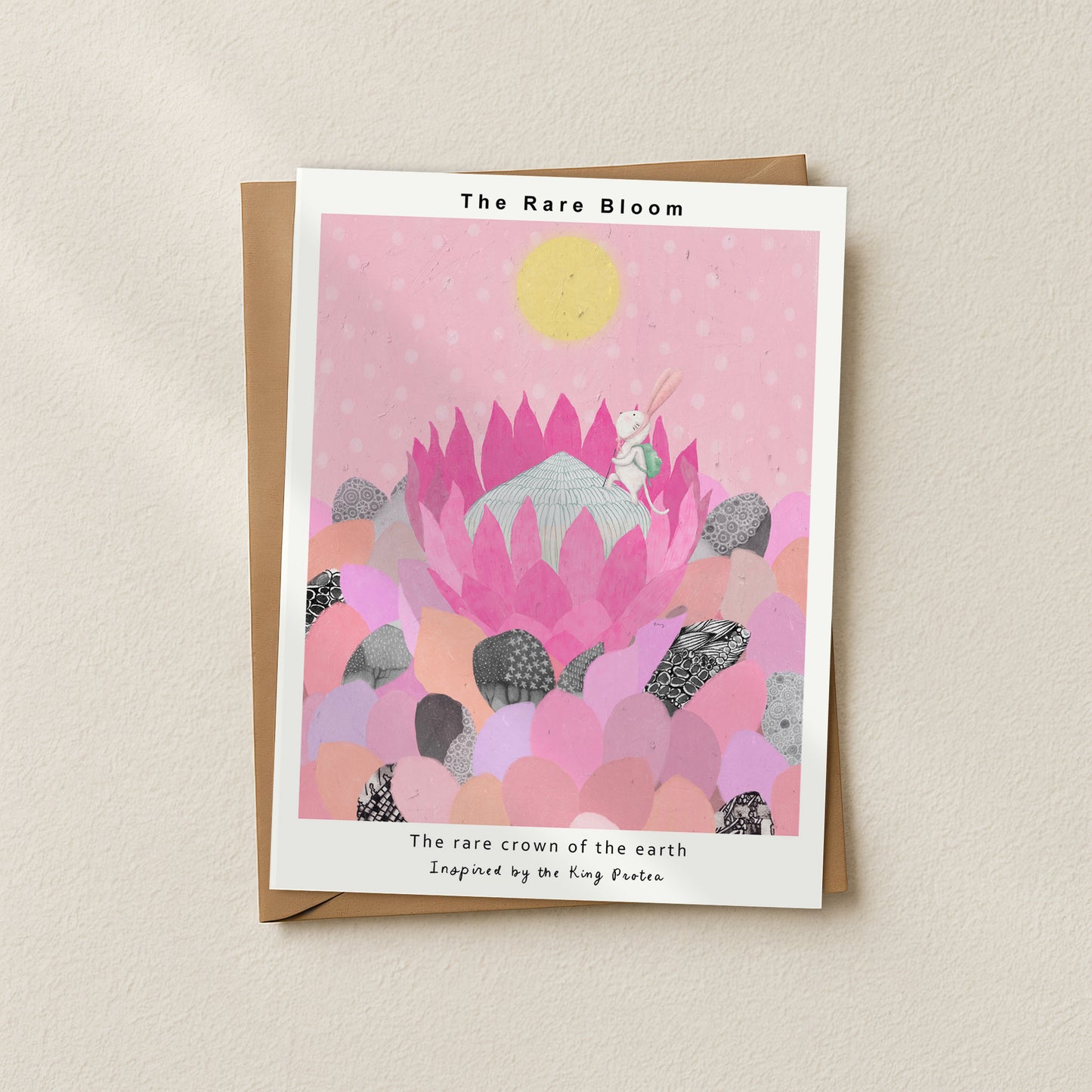 The Rare Bloom-King Protea Postcard 01