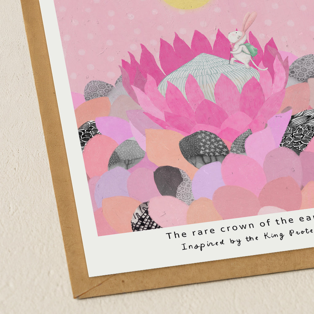 The Rare Bloom-King Protea Postcard 03