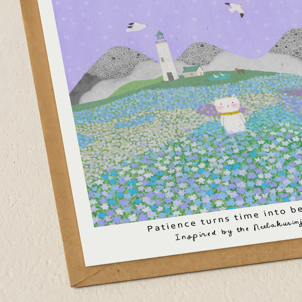 The Rare Bloom-Neelakurinji Postcard 03