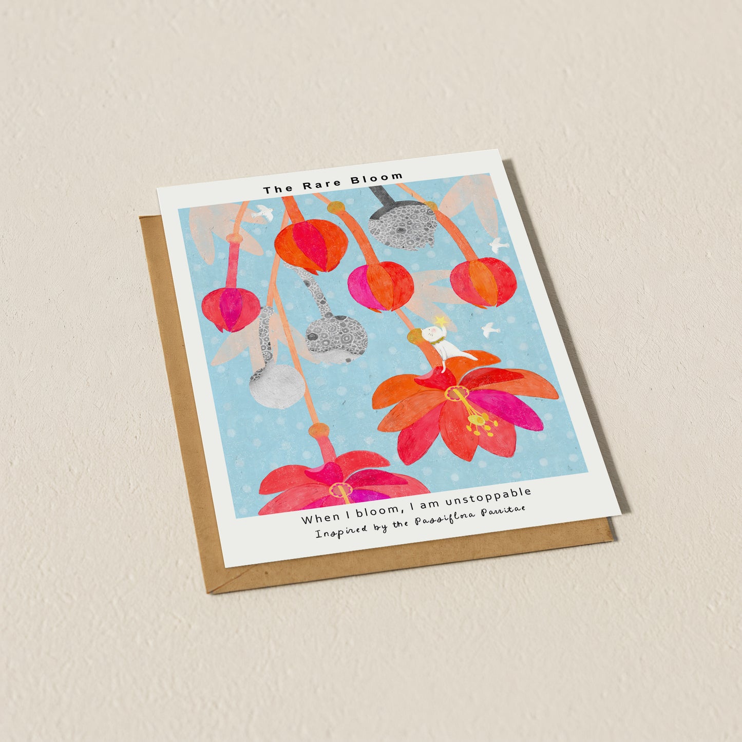 The Rare Bloom-Passiflora Parritae Postcard 02