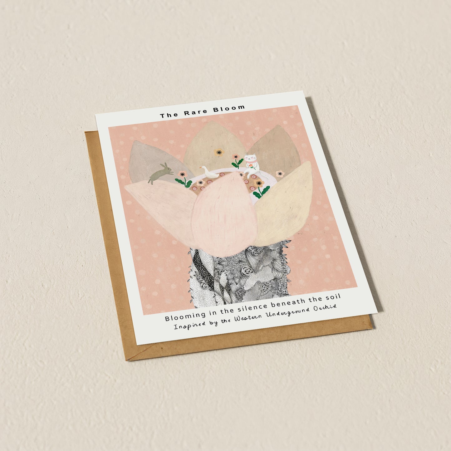 The Rare Bloom-Western Underground Orchid Postcard 02