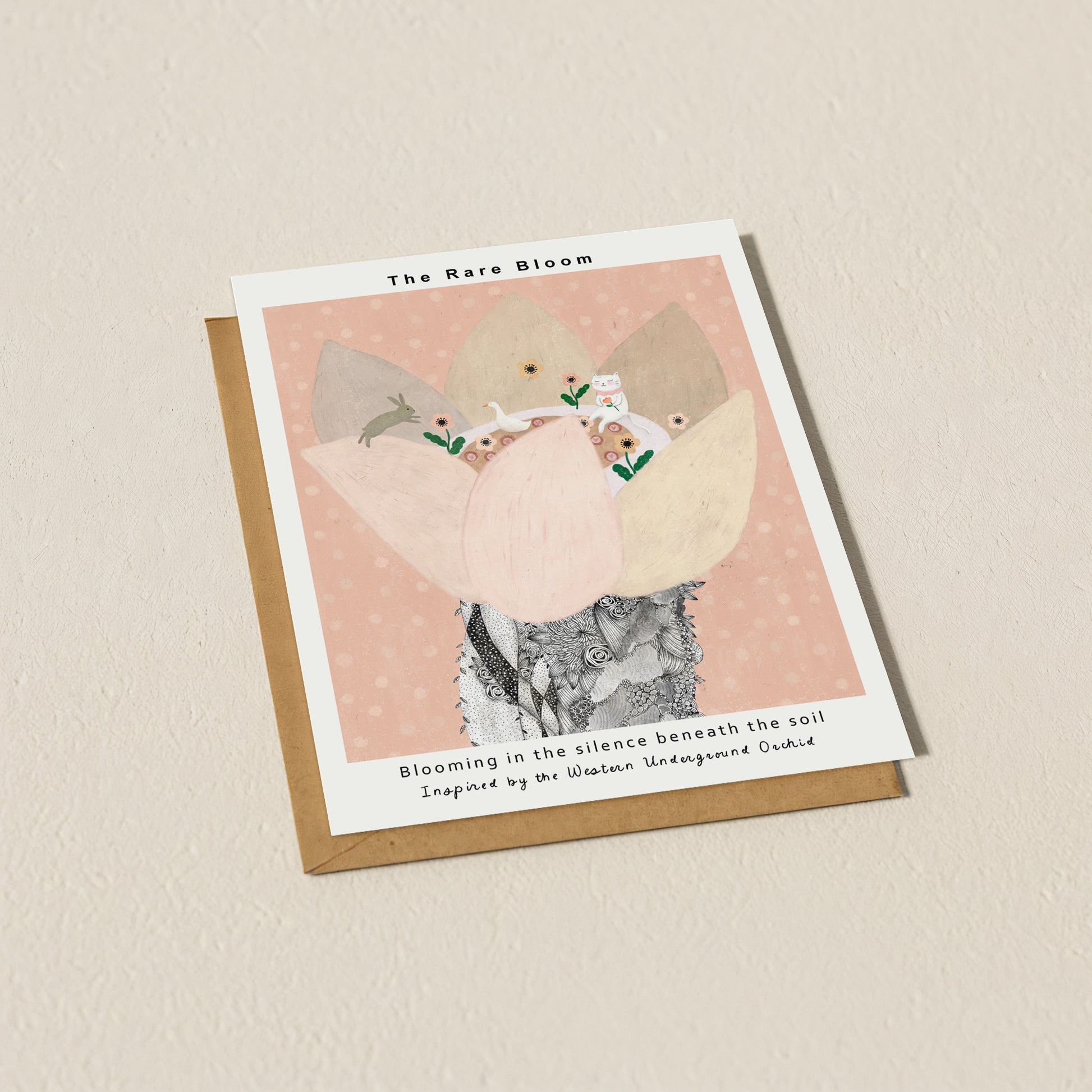The Rare Bloom-Western Underground Orchid Postcard 02