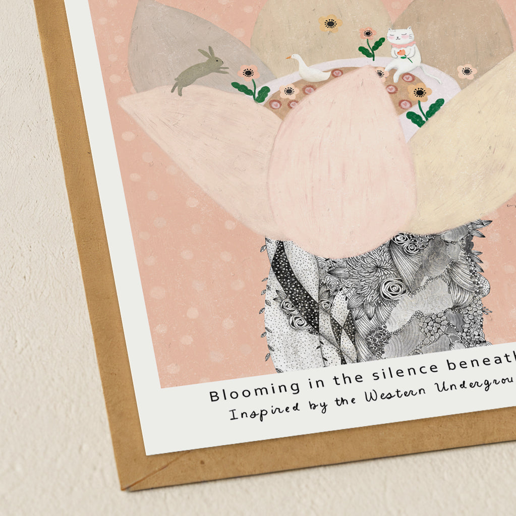 The Rare Bloom-Western Underground Orchid Postcard 03