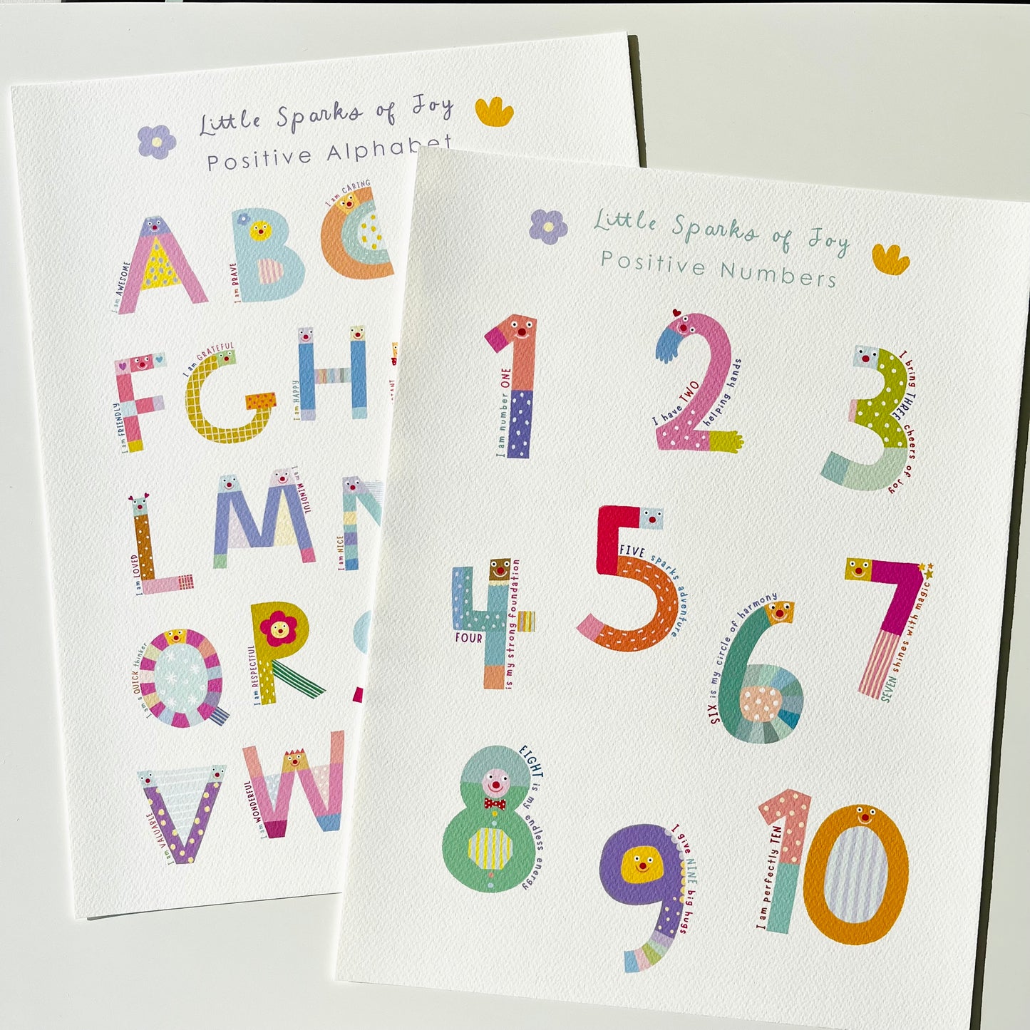 Little Sparks of Joy Collection - Positive Alphabet Poster