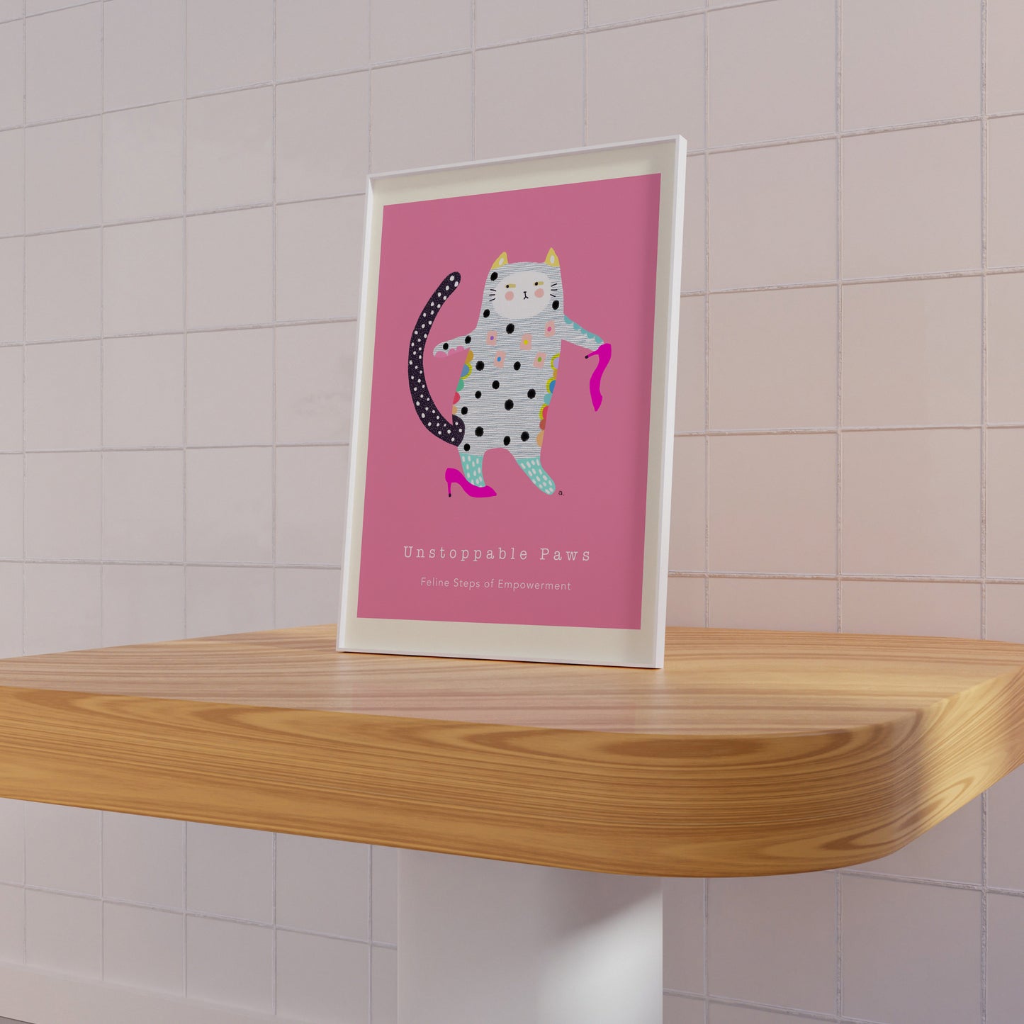 Unstoppable Paws - Portrait Poster