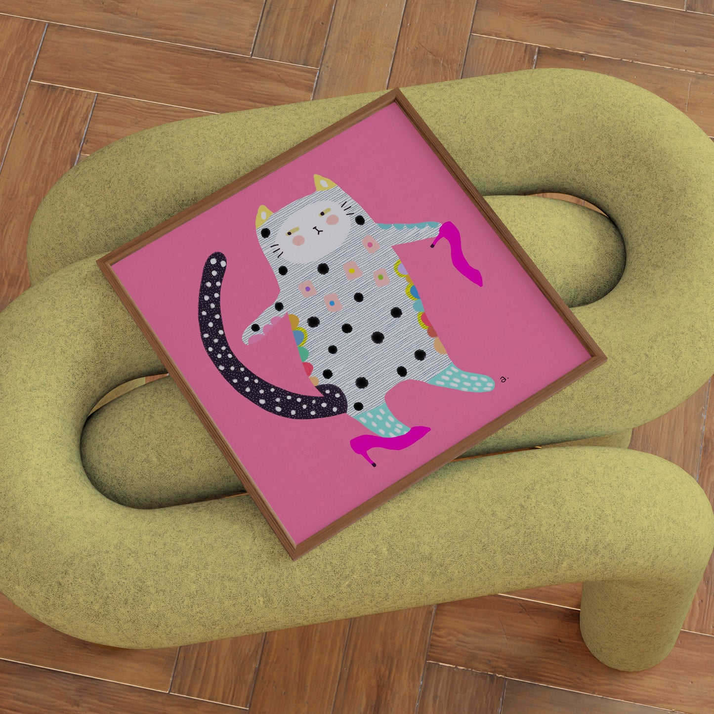 Unstoppable Paws - Square Poster