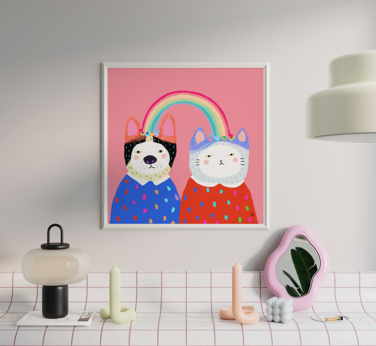 Woofs n Meows - Square Poster