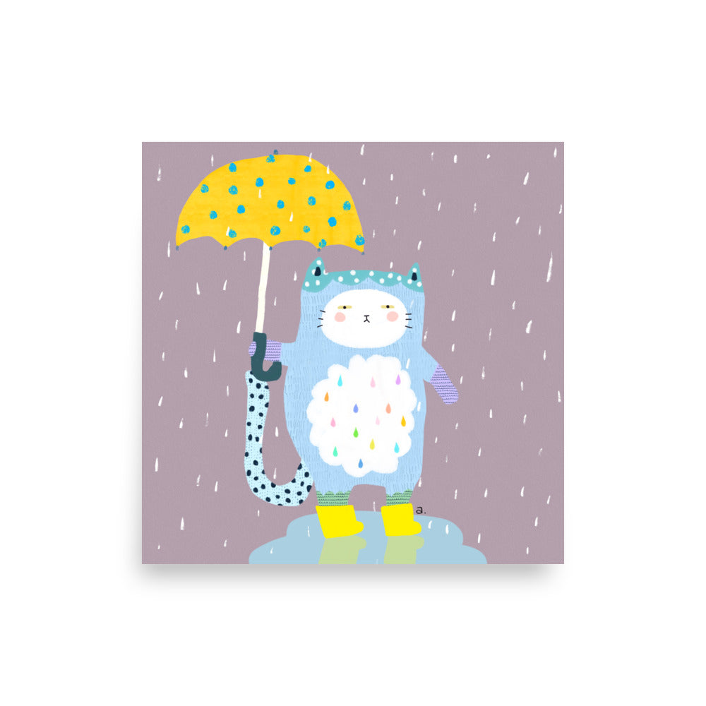 Let It Rain - Square Poster