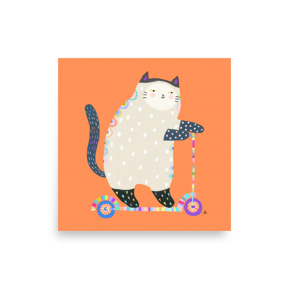 Scooting to Success - Square Poster