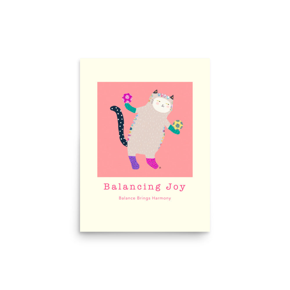 Balancing Joy - Portrait Poster