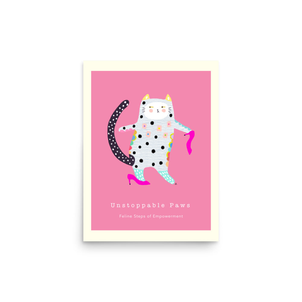 Unstoppable Paws - Portrait Poster