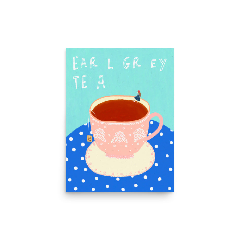 Thankful Table - Earl Grey Tea Borderless Poster